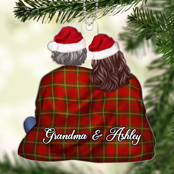 Grandma & Grandkid In Blanket Christmas Gift For Granddaughter Grandson Personalized Acrylic Ornament Discount