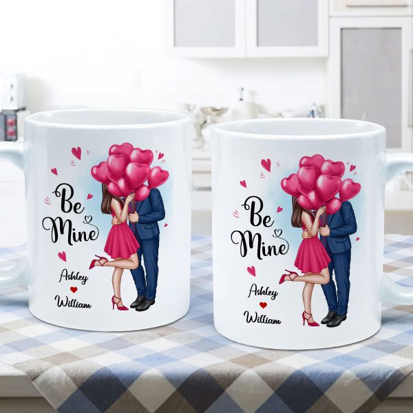 Elegant Couple Be Mine Personalized Mug Sale - Image 5