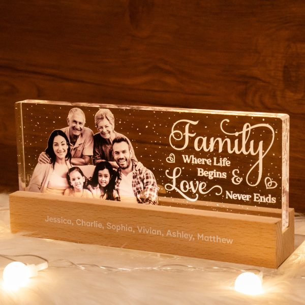 Father s Day Delight -  Monochrome Memories in Full Flight - Custom LED Night Light For Sale - Image 5