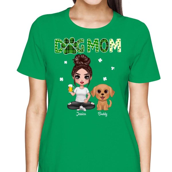 Dog Mom St. Patrick‘s Day Personalized Shirt For Cheap - Image 2