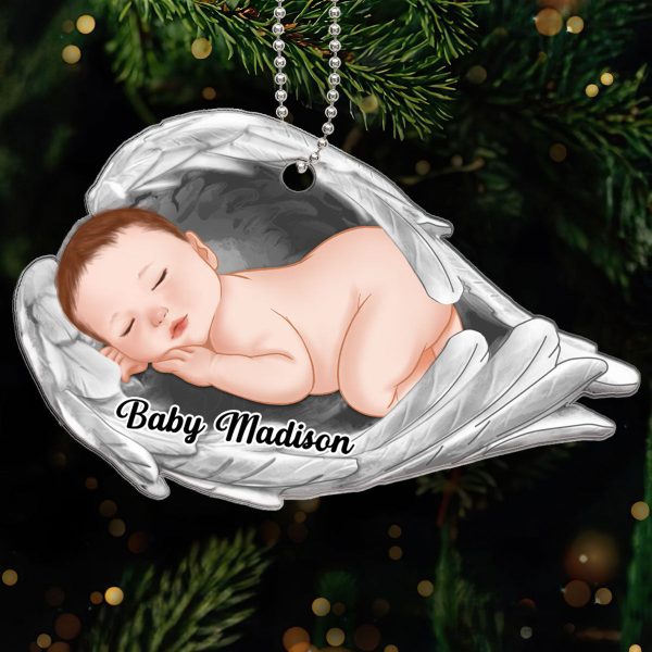 Sleep In Heavenly Peace Baby Loss Infant Loss Sympathy Gift Memorial Keepsake Personalized Acrylic Ornament Online