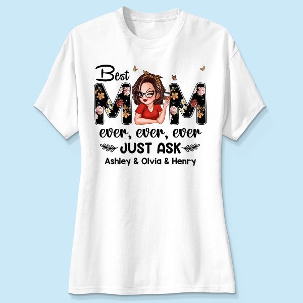 Best Mom Ever Custom Birth Month Flowers Personalized Shirt Hot on Sale - Image 4