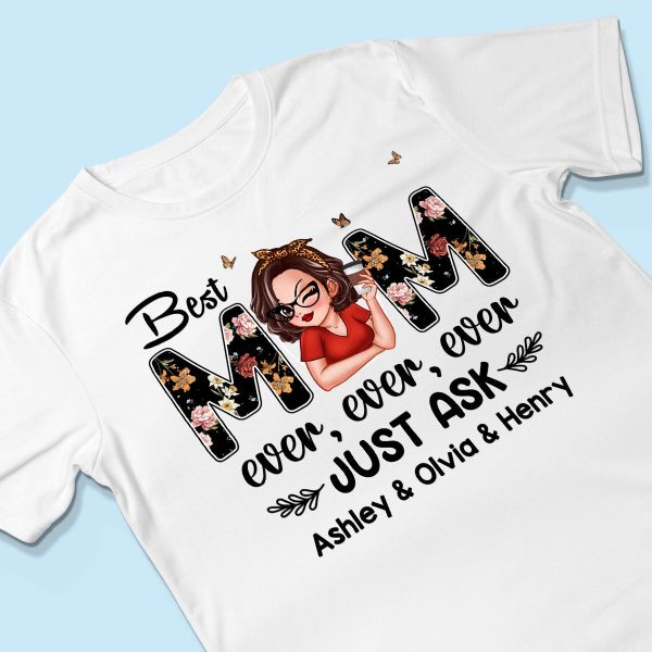 Best Mom Ever Custom Birth Month Flowers Personalized Shirt Hot on Sale - Image 3