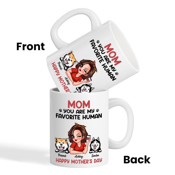 Mom You Are My Favorite Human Personalized Mug Online - Image 3