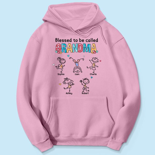 Blessed To Be Called Grandma Colorful Drawing Personalized Shirt Fashion - Image 5