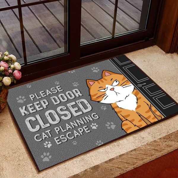 Cats Planning Escape Funny Personalized Doormat Online Hot Sale - Image 5