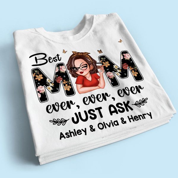 Best Mom Ever Custom Birth Month Flowers Personalized Shirt Hot on Sale - Image 2