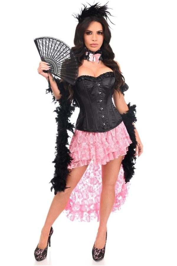 Top Drawer 6 PC Sexy Saloon Girl Corset Costume Discount